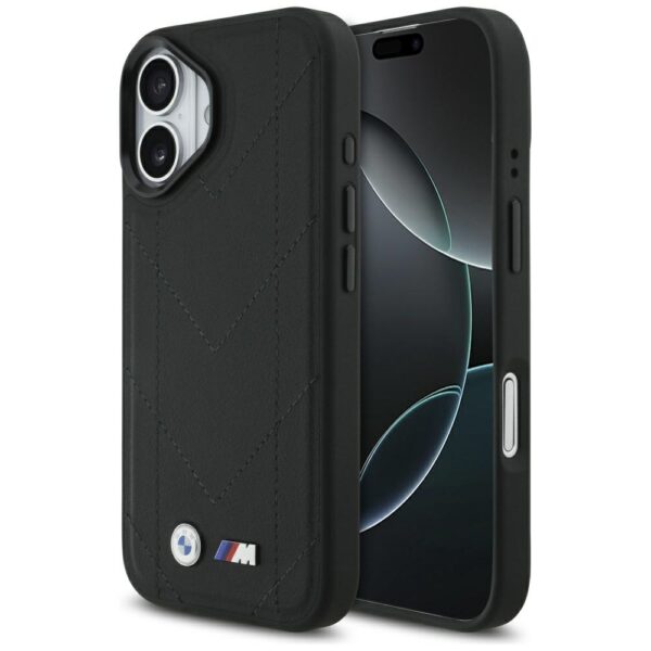 BMW M Quilted Logo MagSafe iPhone 17 Case - Blackeng