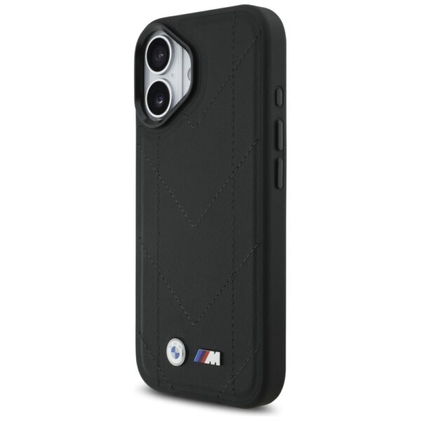 BMW M Quilted Logo MagSafe iPhone 17 Case - Blackeng