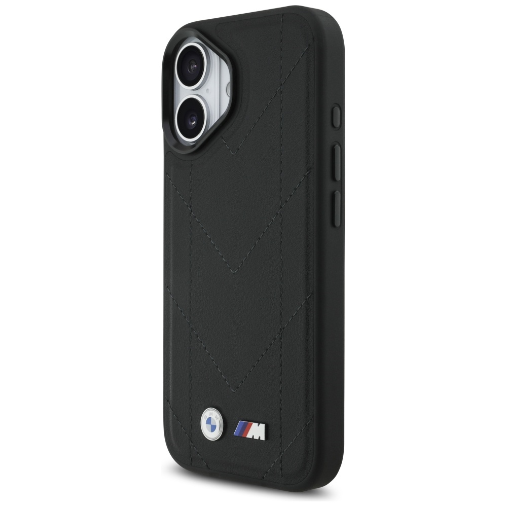 BMW M Quilted Logo MagSafe iPhone 17 Case - Blackeng