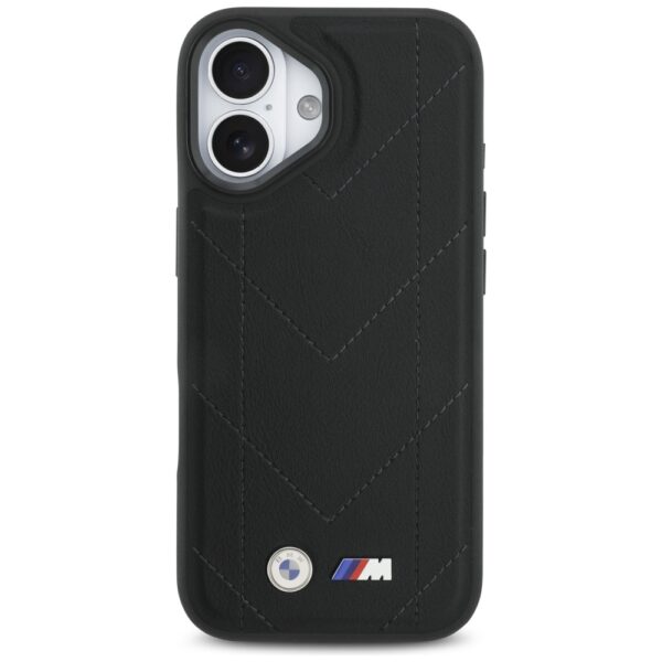 BMW M Quilted Logo MagSafe iPhone 17 Case - Blackeng