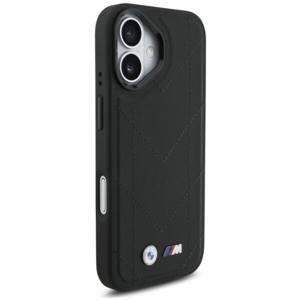 BMW M Quilted Logo MagSafe iPhone 17 Case - Blackeng
