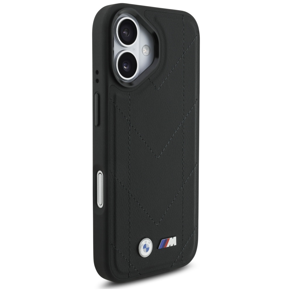 BMW M Quilted Logo MagSafe iPhone 17 Case - Blackeng