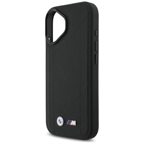 BMW M Quilted Logo MagSafe iPhone 17 Case - Blackeng