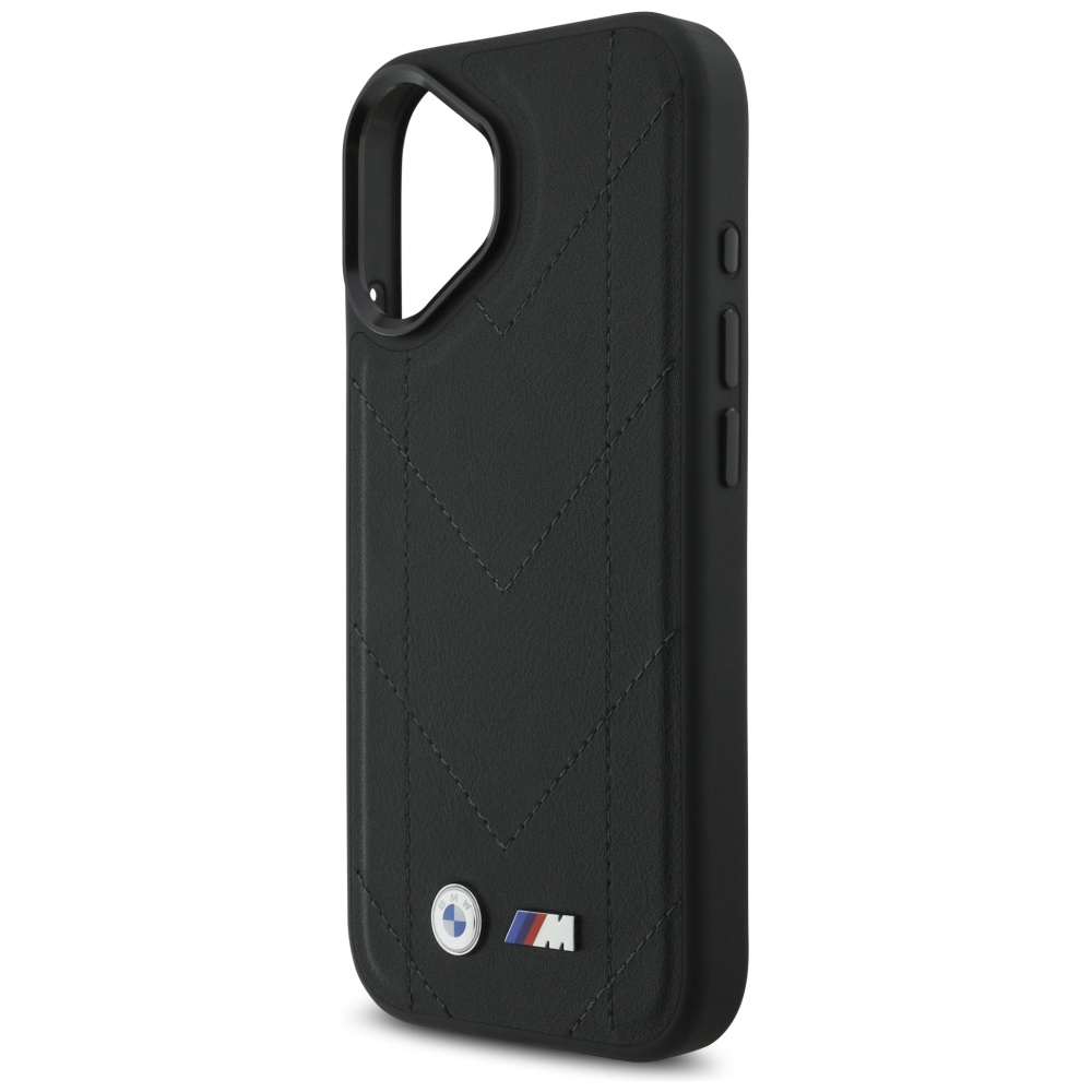 BMW M Quilted Logo MagSafe iPhone 17 Case - Blackeng