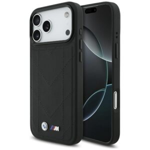 BMW M Quilted Logo MagSafe Case for iPhone 17 Pro Max - Blackeng