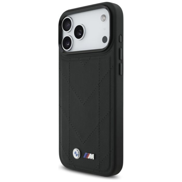 BMW M Quilted Logo MagSafe Case for iPhone 17 Pro Max - Blackeng