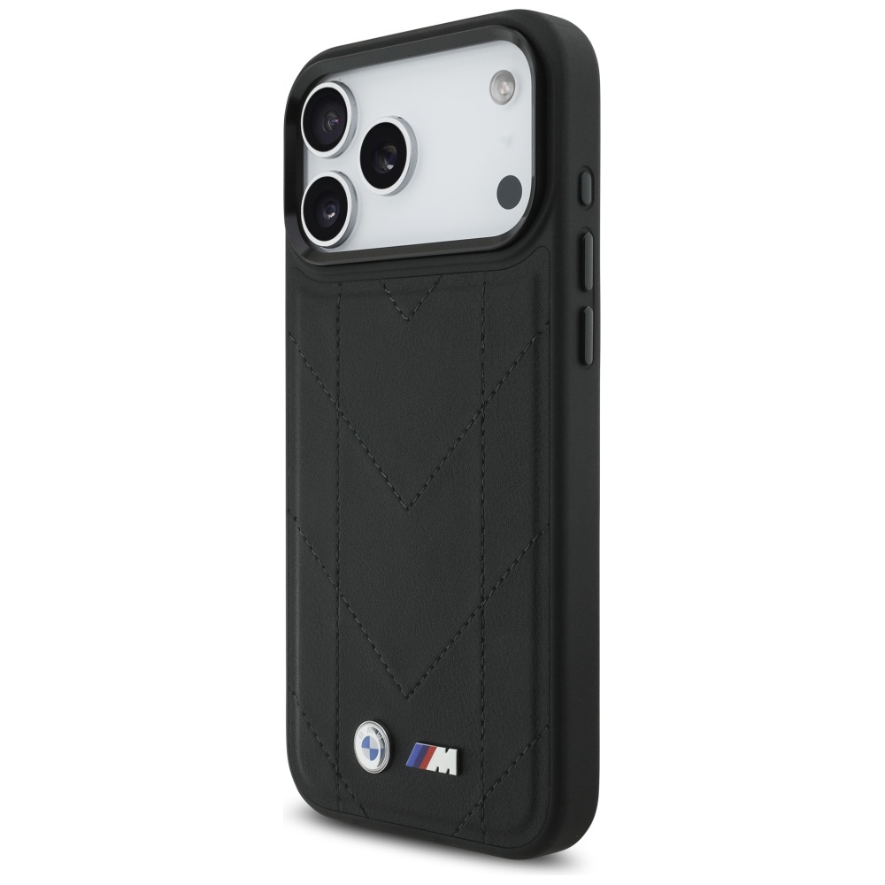 BMW M Quilted Logo MagSafe Case for iPhone 17 Pro Max - Blackeng