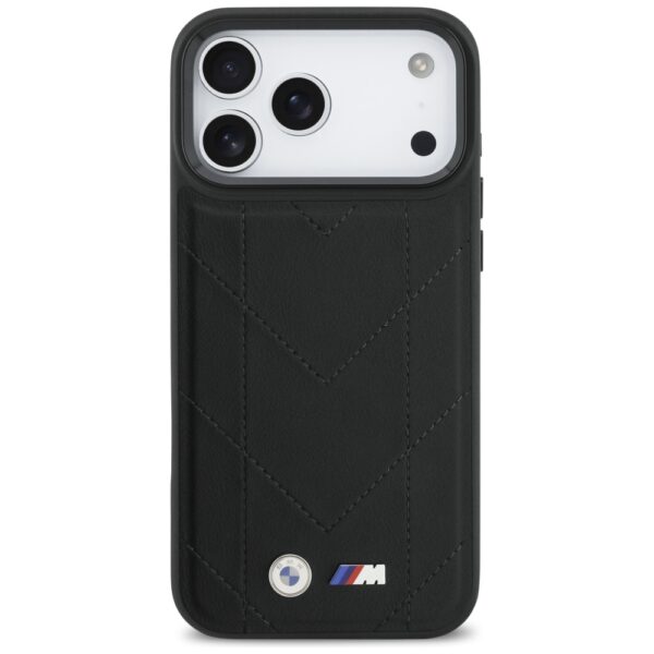 BMW M Quilted Logo MagSafe Case for iPhone 17 Pro Max - Blackeng