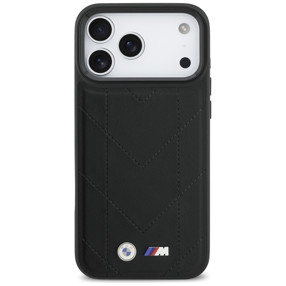 BMW M Quilted Logo MagSafe Case for iPhone 17 Pro Max - Blackeng