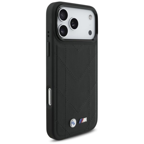 BMW M Quilted Logo MagSafe Case for iPhone 17 Pro Max - Blackeng