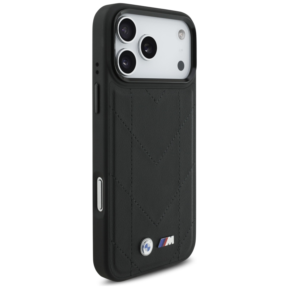 BMW M Quilted Logo MagSafe Case for iPhone 17 Pro Max - Blackeng
