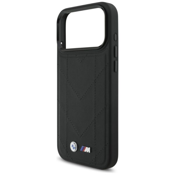 BMW M Quilted Logo MagSafe Case for iPhone 17 Pro Max - Blackeng