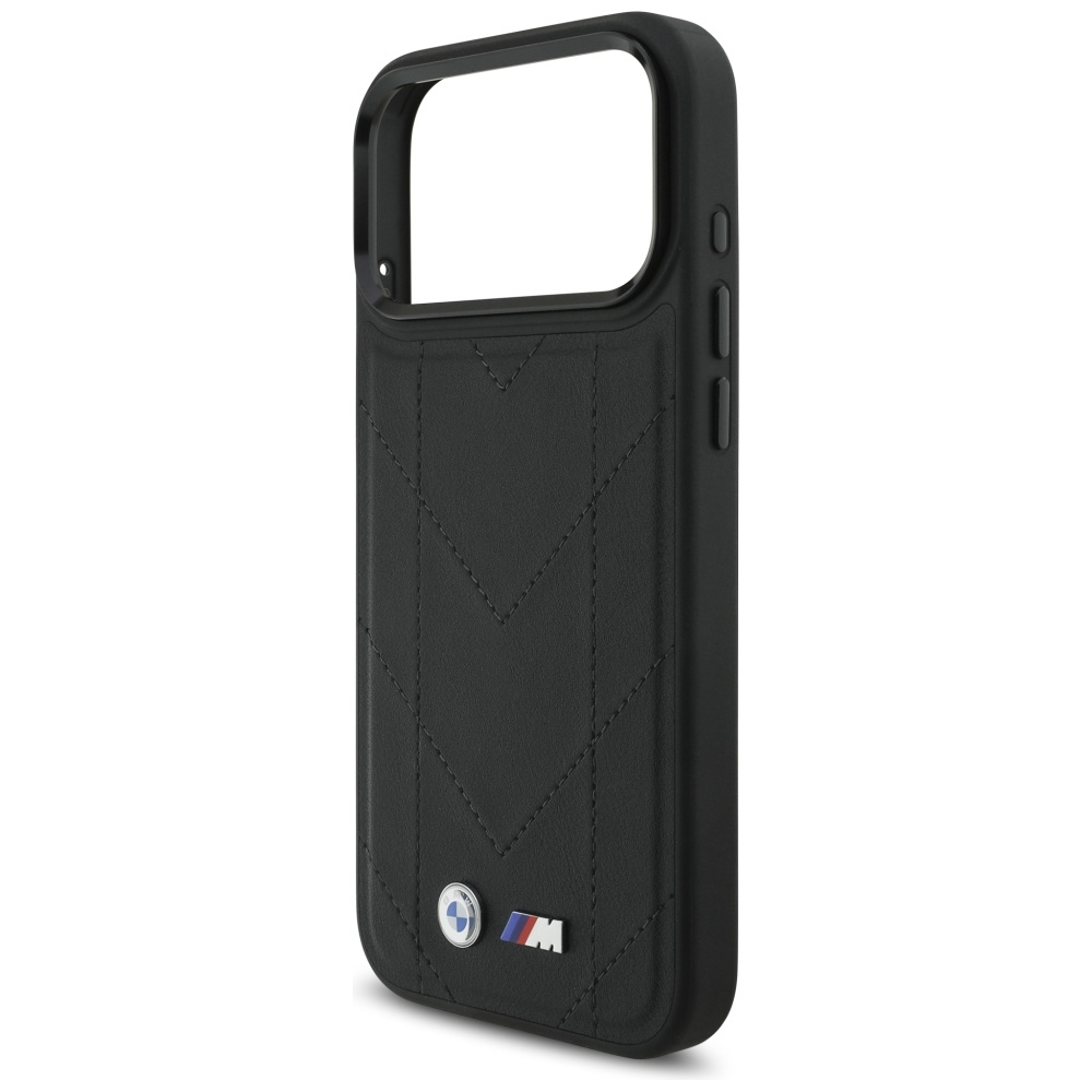 BMW M Quilted Logo MagSafe Case for iPhone 17 Pro Max - Blackeng