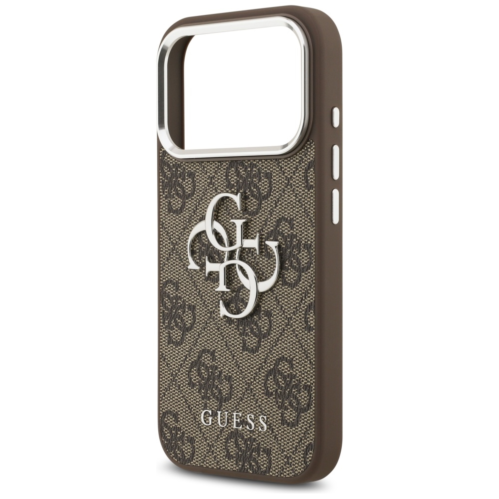 Guess 4G Big 4G Classic Logo case for iPhone 17 Pro brown - silvereng