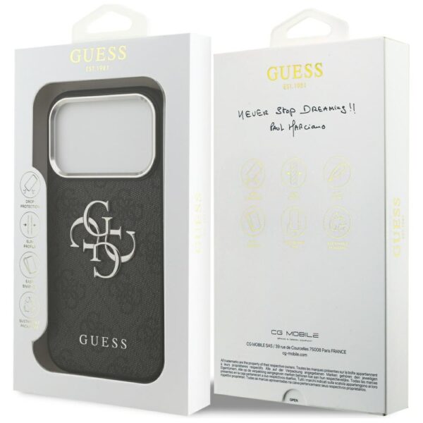Etui Guess 4G Big 4G Classic Logo do iPhone 17 Pro - czarnepol