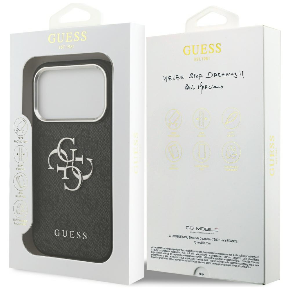 Etui Guess 4G Big 4G Classic Logo do iPhone 17 Pro - czarnepol