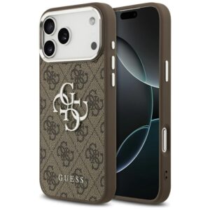 Guess 4G Big 4G Classic Logo Case for iPhone 17 Pro Max Brown - Silvereng