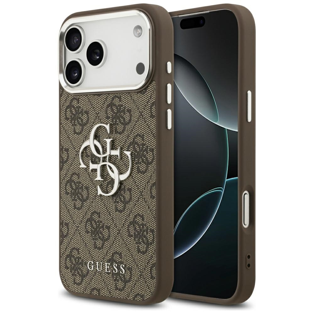 Guess 4G Big 4G Classic Logo Case for iPhone 17 Pro Max Brown - Silvereng