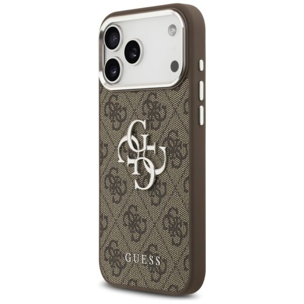 Guess 4G Big 4G Classic Logo Case for iPhone 17 Pro Max Brown - Silvereng