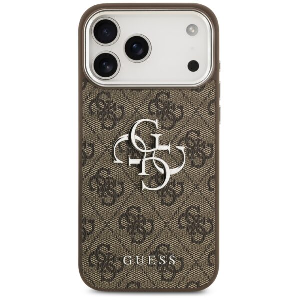 Guess 4G Big 4G Classic Logo Case for iPhone 17 Pro Max Brown - Silvereng