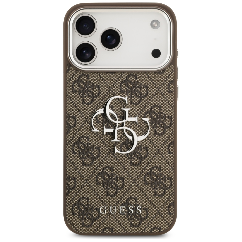 Guess 4G Big 4G Classic Logo Case for iPhone 17 Pro Max Brown - Silvereng