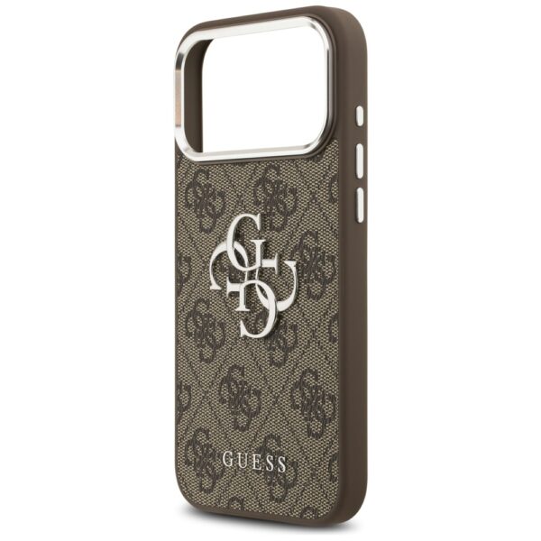 Guess 4G Big 4G Classic Logo Case for iPhone 17 Pro Max Brown - Silvereng
