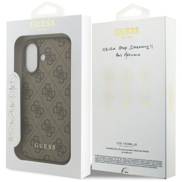 Guess 4G Classic Case for iPhone 17 - Browneng