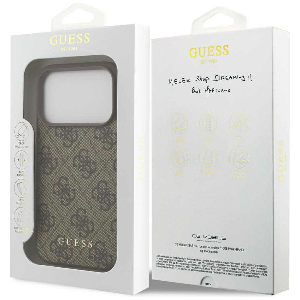 Guess 4G Classic Case for iPhone 17 Pro - Browneng