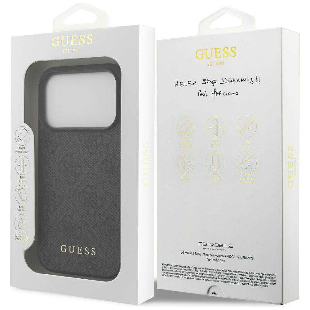 Guess 4G Classic Case for iPhone 17 Pro - Blackeng
