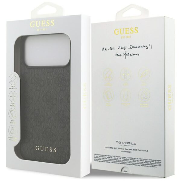 Guess 4G Classic Case for iPhone 17 Pro Max - Blackeng