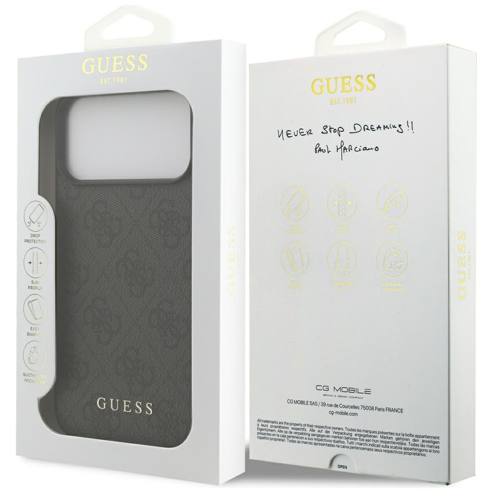 Guess 4G Classic Case for iPhone 17 Pro Max - Blackeng