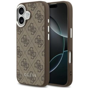 Guess 4G Classic Logo MagSafe case for iPhone 17 - browneng