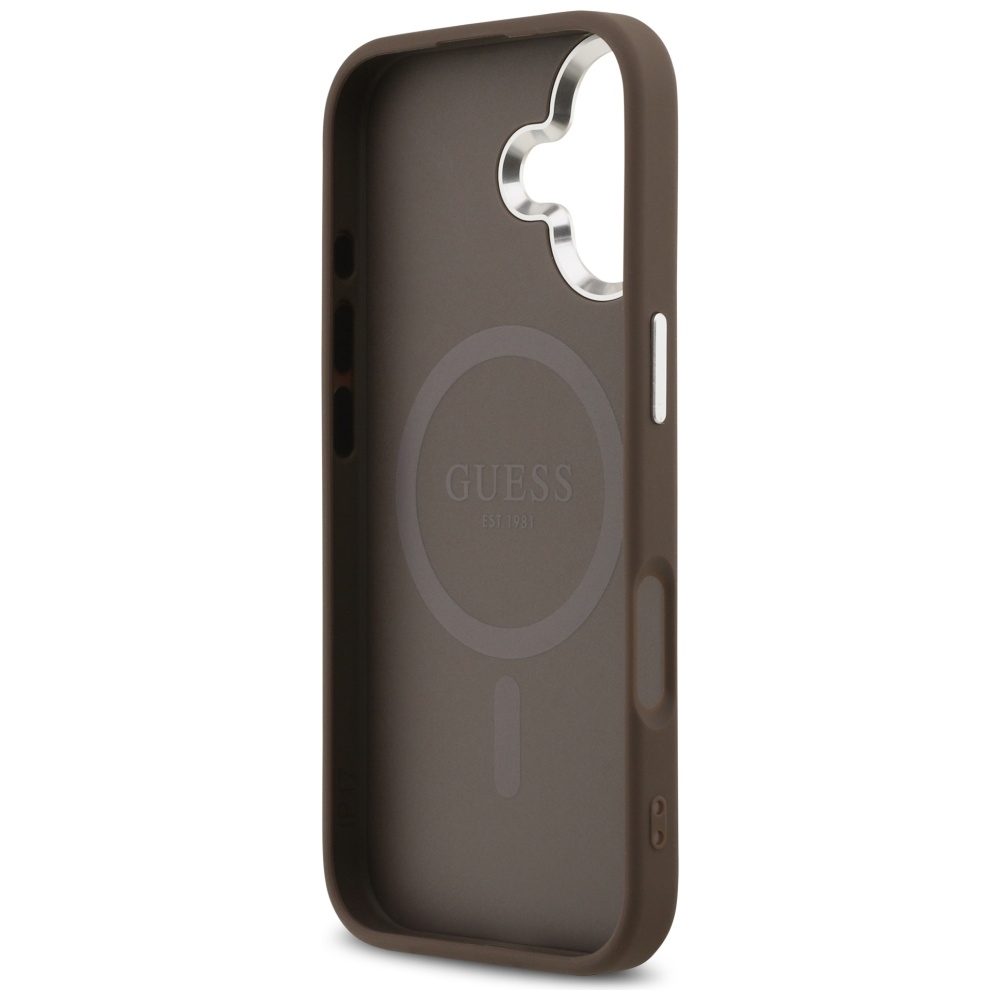 Guess 4G Classic Logo MagSafe case for iPhone 17 - browneng