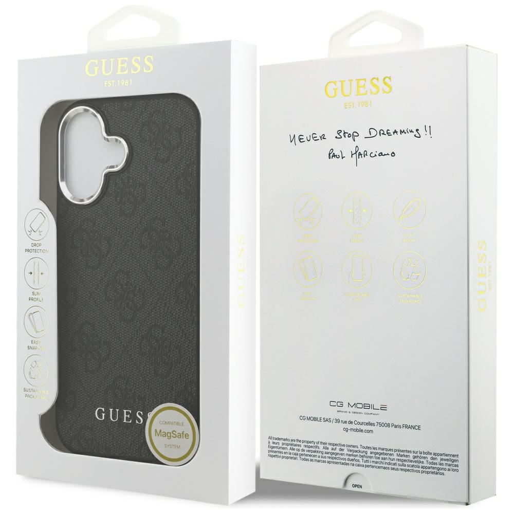 Etui Guess 4G Classic Logo MagSafe na iPhone 17 - czarnepol