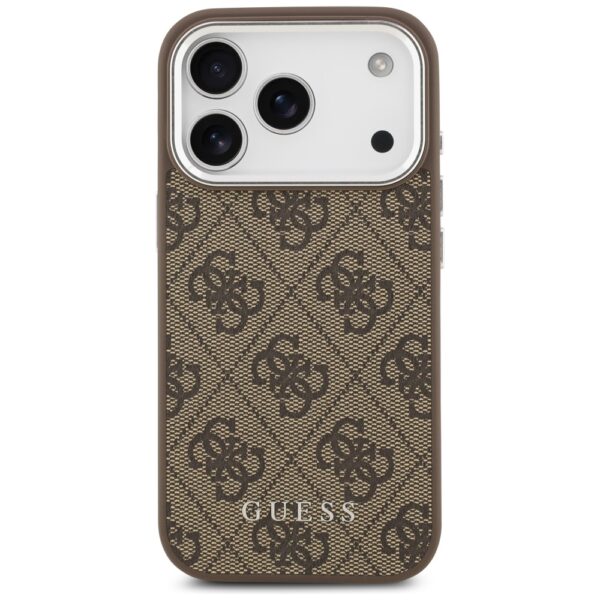 Guess 4G Classic Logo MagSafe Case for iPhone 17 Pro Max - Browneng