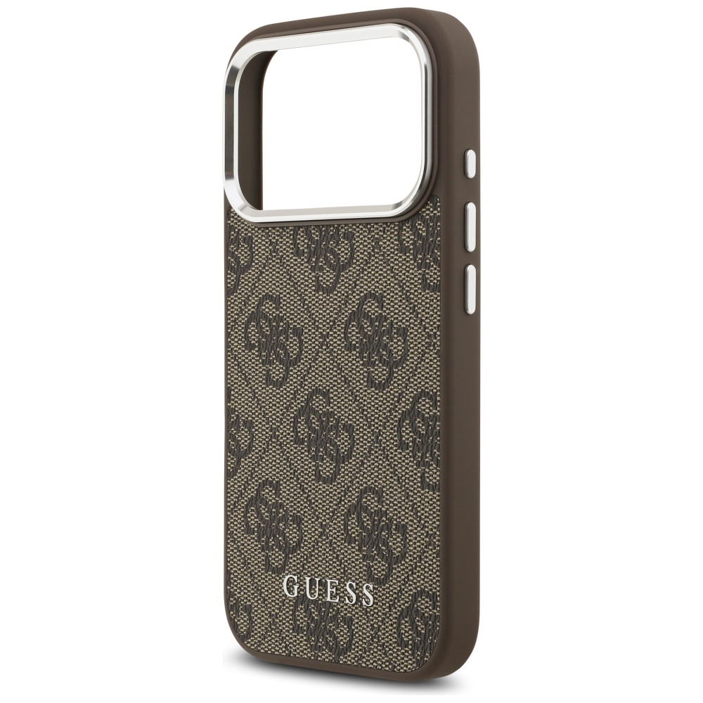Guess 4G Classic Logo MagSafe Case for iPhone 17 Pro Max - Browneng