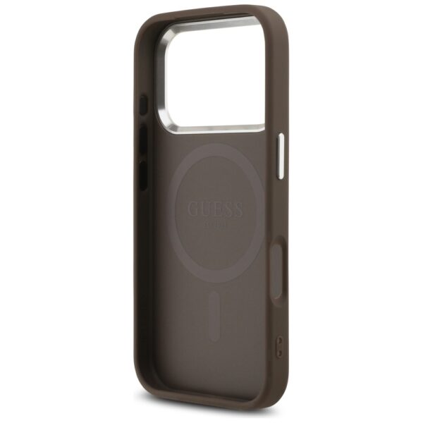 Guess 4G Classic Logo MagSafe Case for iPhone 17 Pro Max - Browneng