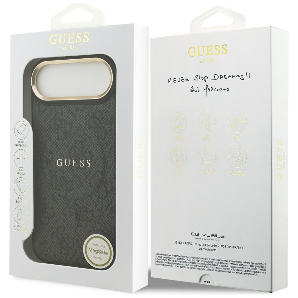 Etui Guess 4G PU Classic Logo MagSafe na iPhone 17 Air - czarnepol