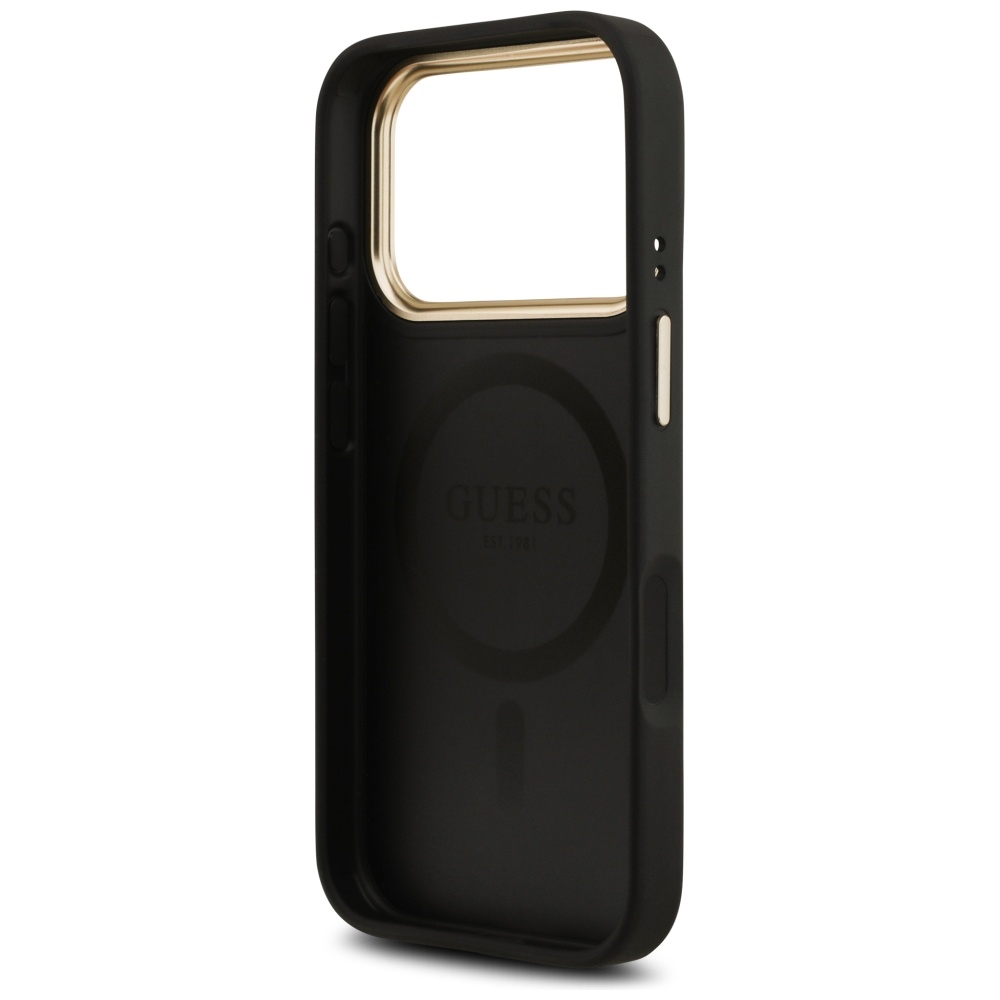 Etui Guess 4G PU Classic Logo MagSafe na iPhone 17 Pro - czarnepol