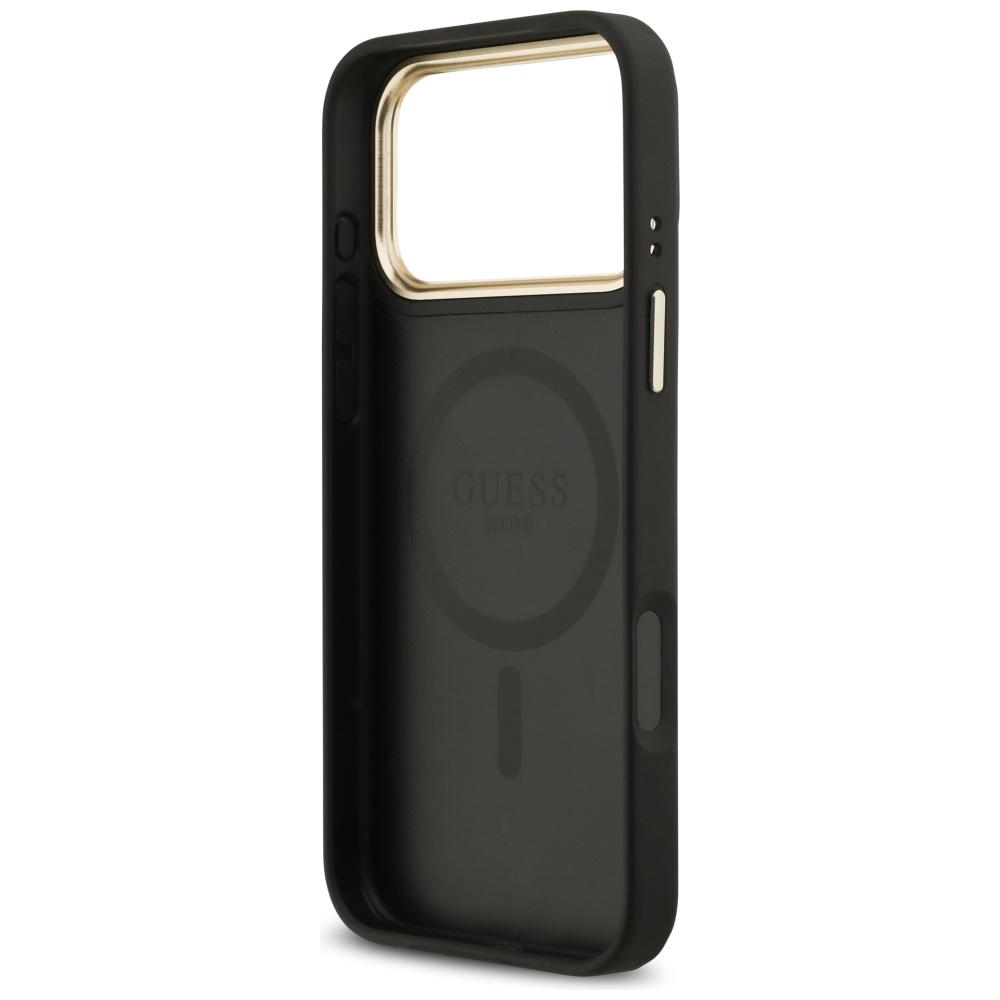 Etui Guess 4G PU Classic Logo MagSafe na iPhone 17 Pro Max - czarnepol