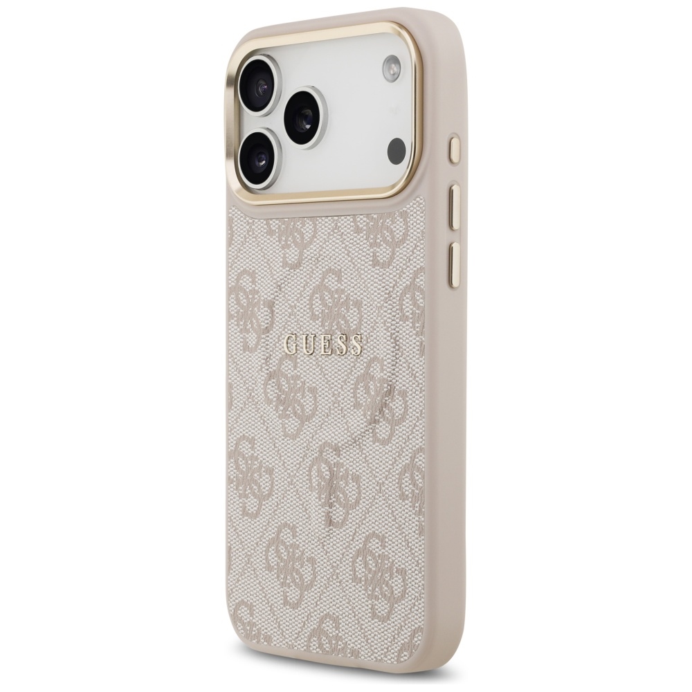 Guess 4G PU Classic Logo MagSafe Case for iPhone 17 Pro Max - Pinkeng