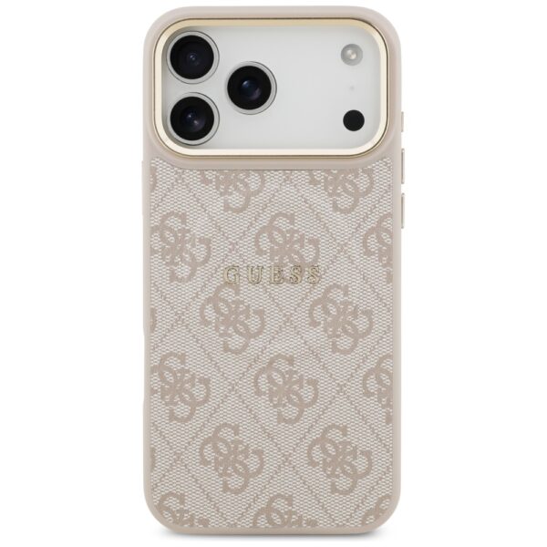 Guess 4G PU Classic Logo MagSafe Case for iPhone 17 Pro Max - Pinkeng