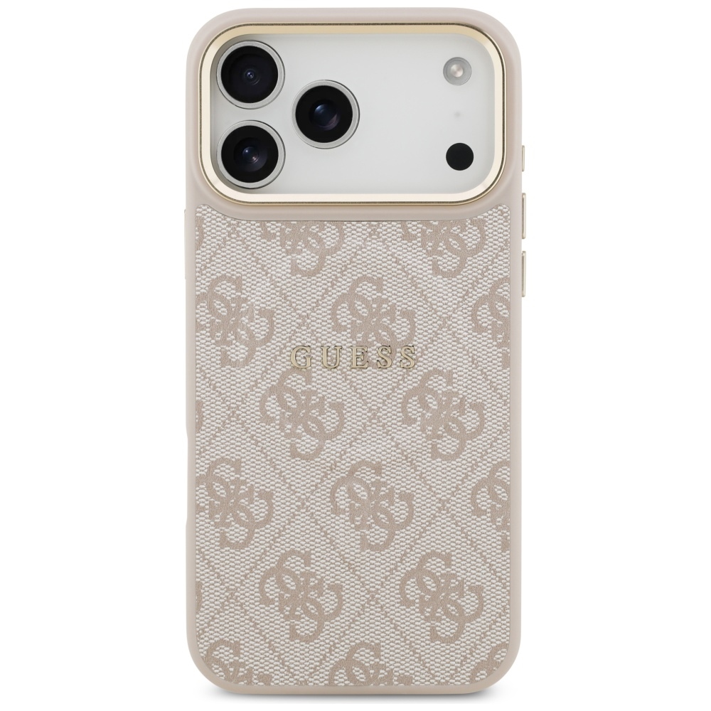 Guess 4G PU Classic Logo MagSafe Case for iPhone 17 Pro Max - Pinkeng