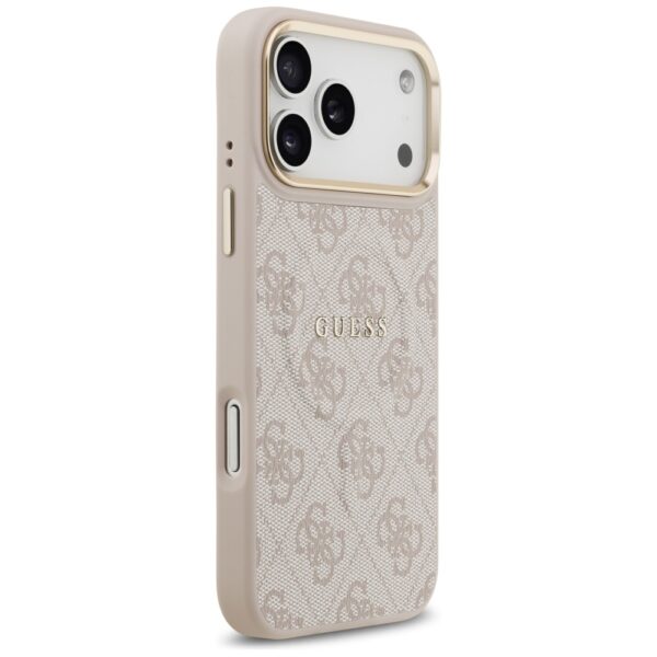 Guess 4G PU Classic Logo MagSafe Case for iPhone 17 Pro Max - Pinkeng