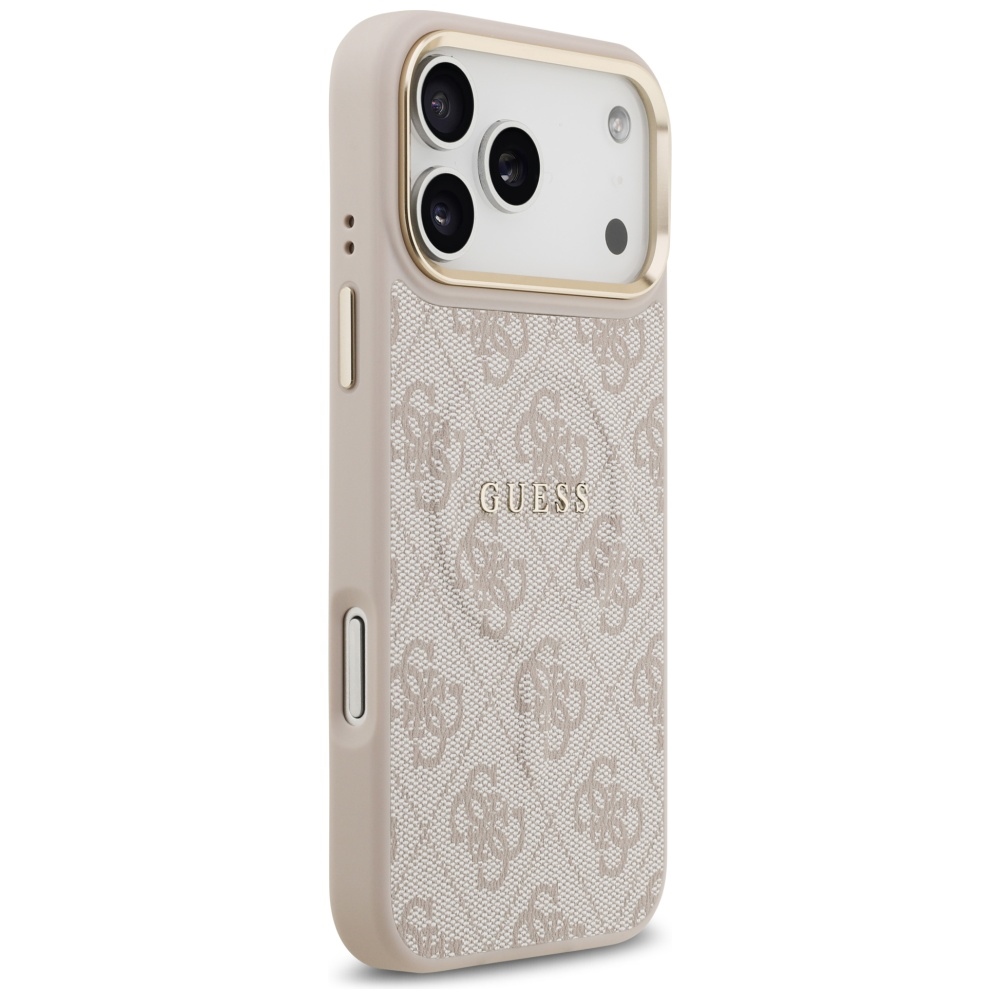 Guess 4G PU Classic Logo MagSafe Case for iPhone 17 Pro Max - Pinkeng