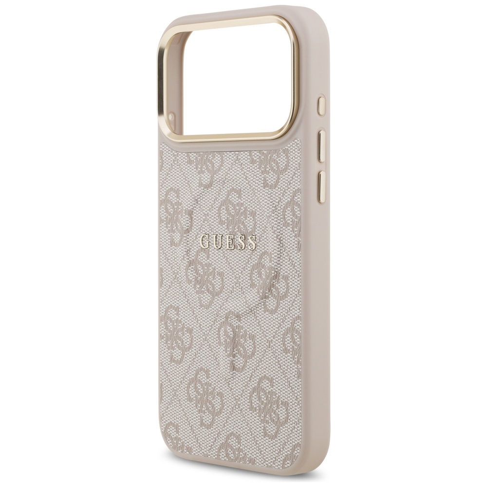 Guess 4G PU Classic Logo MagSafe Case for iPhone 17 Pro Max - Pinkeng