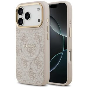 Guess 4G PU Classic Logo MagSafe Case for iPhone 17 Pro - Pinkeng