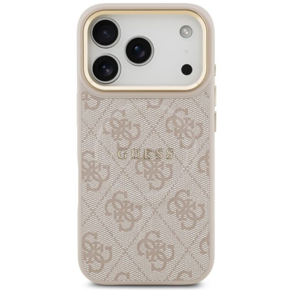 Guess 4G PU Classic Logo MagSafe Case for iPhone 17 Pro - Pinkeng