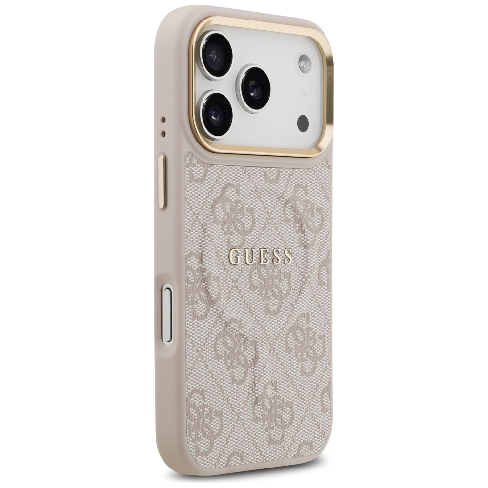 Guess 4G PU Classic Logo MagSafe Case for iPhone 17 Pro - Pinkeng