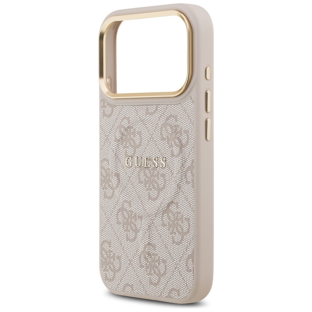 Guess 4G PU Classic Logo MagSafe Case for iPhone 17 Pro - Pinkeng